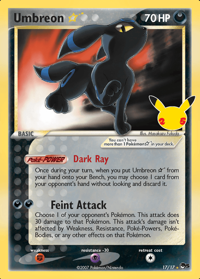 Umbreon Classic Collection - Pokemon Celebrations - Volution Cards and Collectables