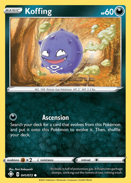 041/072 Koffing - Shining Fates - Volution Cards and Collectables