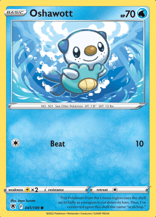 041/189 Oshawott - Astral Radiance - Volution Cards and Collectables