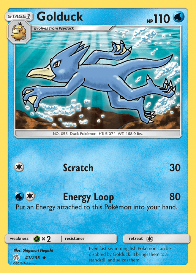 041/236 Golduck - Cosmic Eclipse - Volution Cards and Collectables