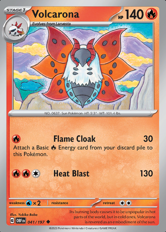 041/197 - Volcarona - Obsidian Flames