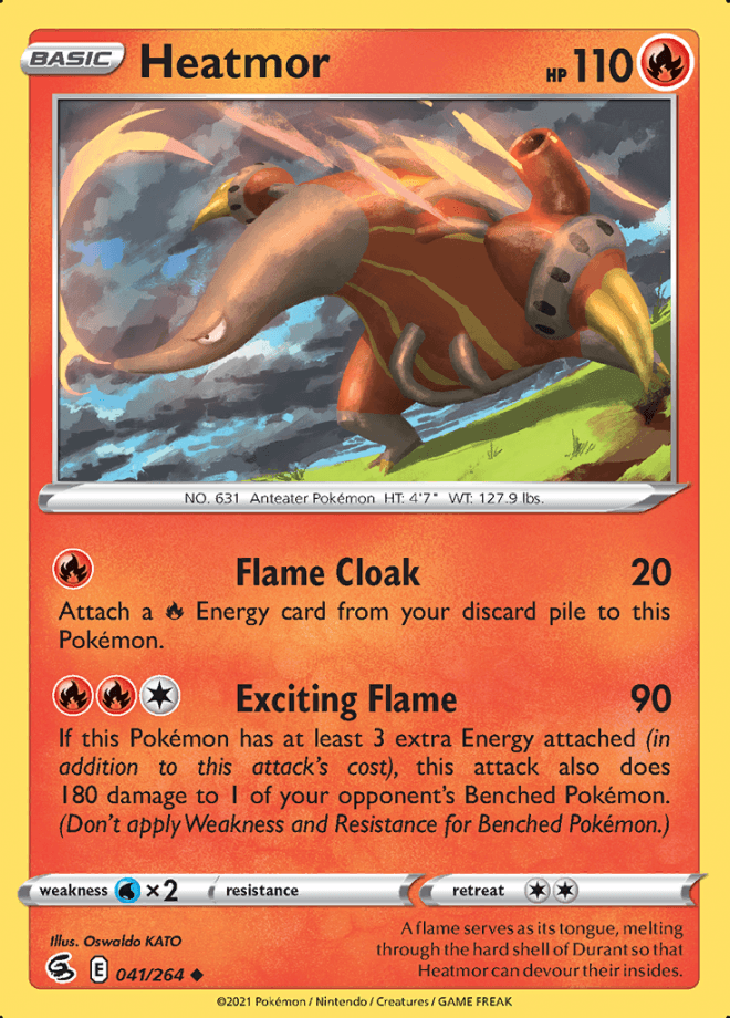 041/264 Heatmor - Fusion Strike - Volution Cards and Collectables