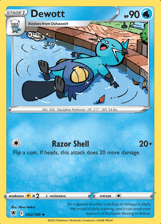 042/189 Dewott - Astral Radiance - Volution Cards and Collectables