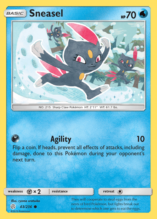 043/236 Sneasel - Cosmic Eclipse - Volution Cards and Collectables