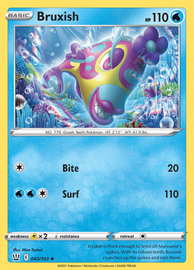 043/163 Bruxish - Battle Styles - Volution Cards and Collectables