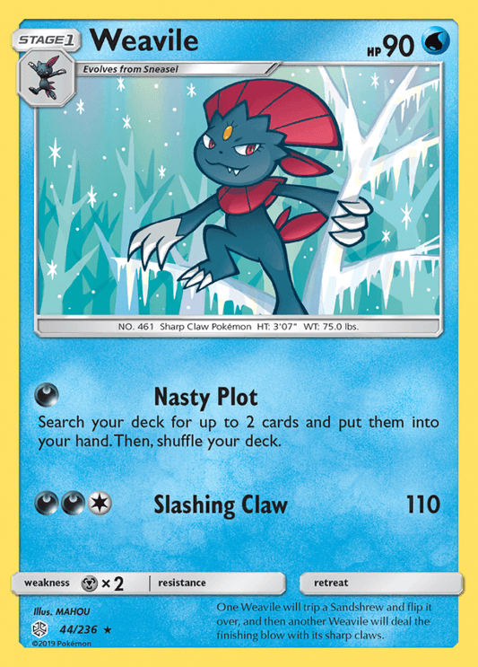 044/236 Weavile - Cosmic Eclipse - Volution Cards and Collectables