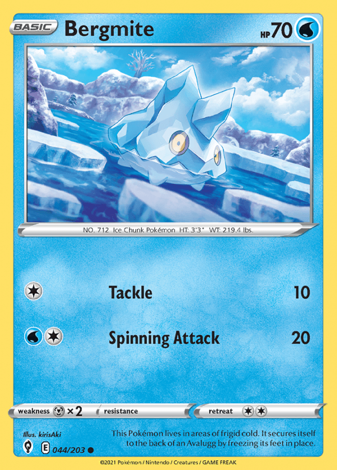 044/203 Bergmite - Evolving Skies - Volution Cards and Collectables