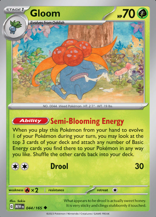 044/165 - Gloom - Pokemon 151