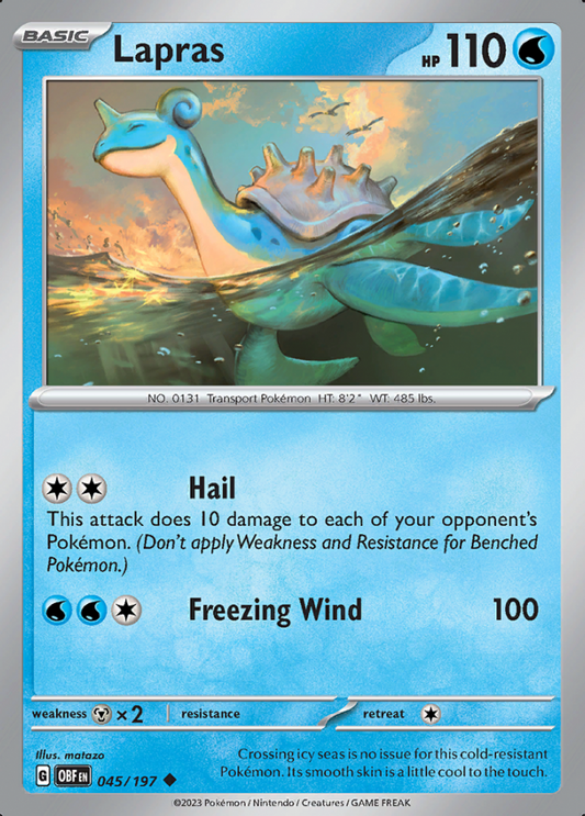 045/197 - Lapras - Obsidian Flames