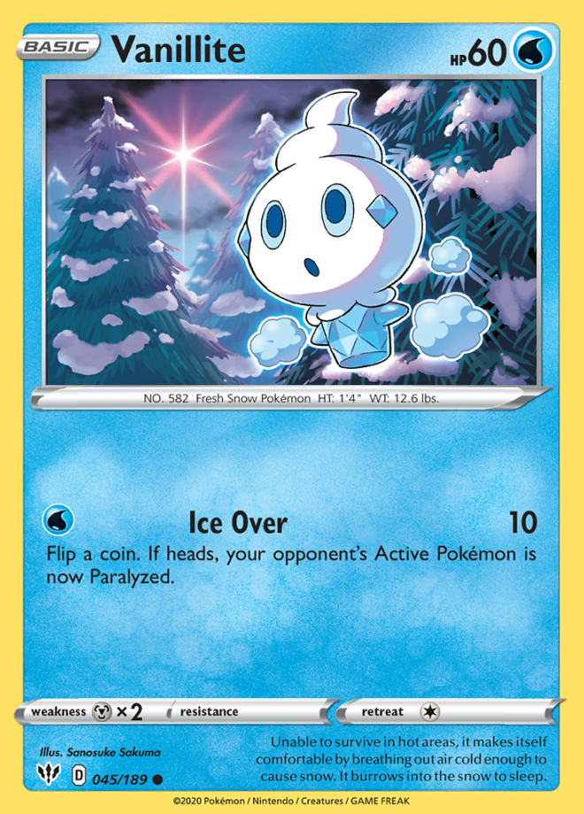 045/189 Vanillite - Darkness Ablaze