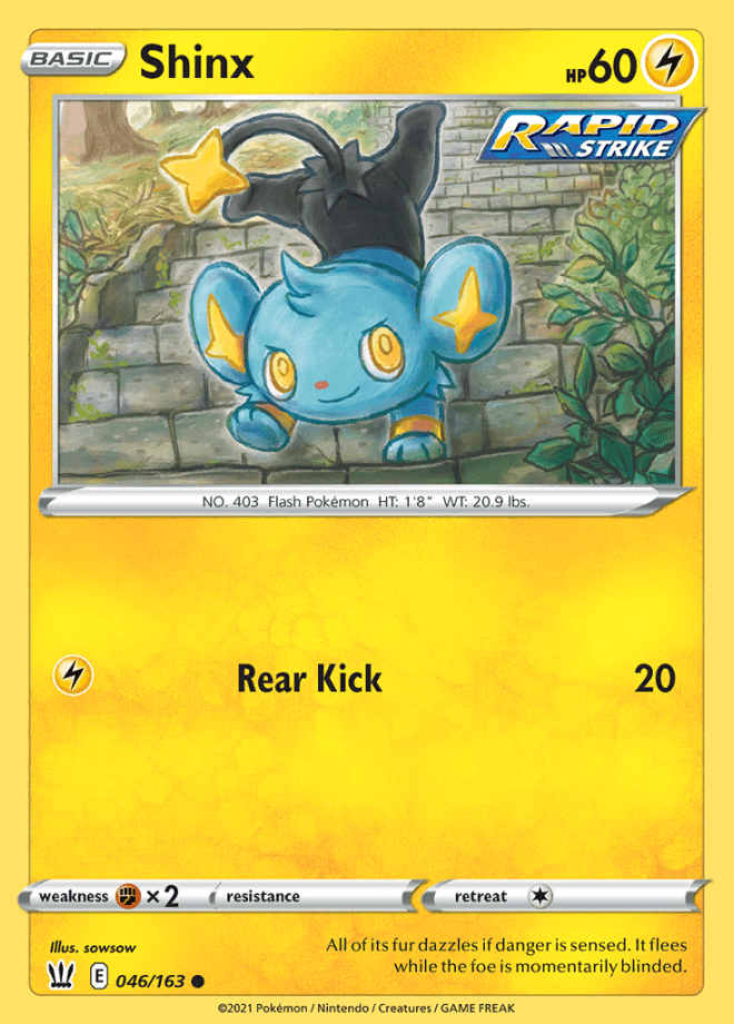 046/163 Shinx - Battle Styles - Volution Cards and Collectables