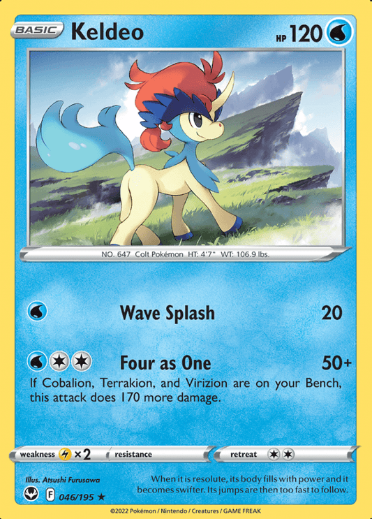 046/195 Keldeo - Silver Tempest - Volution Cards and Collectables