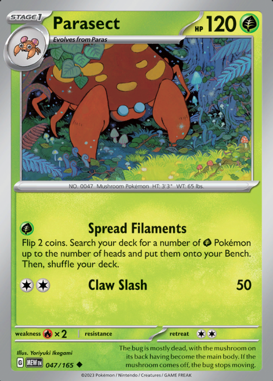 047/165 - Parasect - Pokemon 151