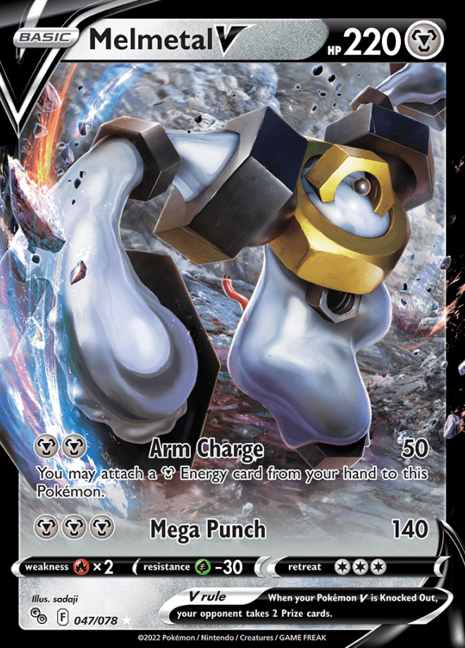 047/078 Melmetal V - Pokemon GO - Volution Cards and Collectables