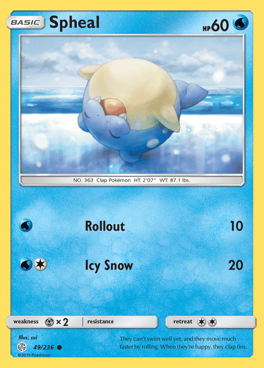 049/236 Spheal - Cosmic Eclipse - Volution Cards and Collectables