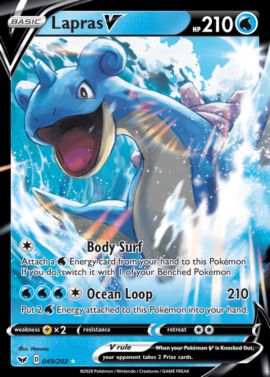 049/202 Lapras V - SWSH Base - Volution Cards and Collectables