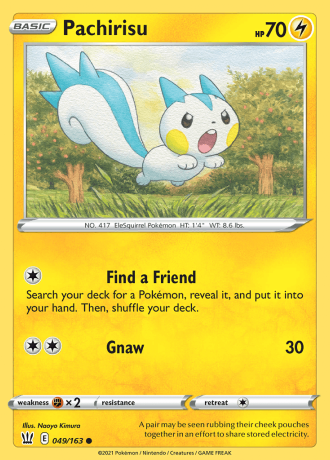 049/163 Pachirisu - Battle Styles - Volution Cards and Collectables