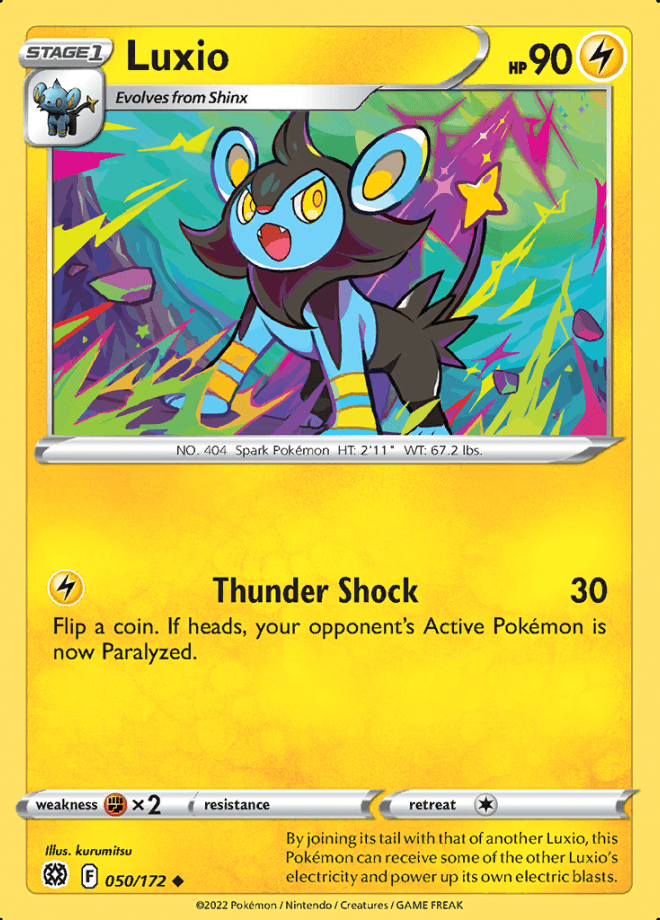 050/172 Luxio - Brilliant Stars - Volution Cards and Collectables