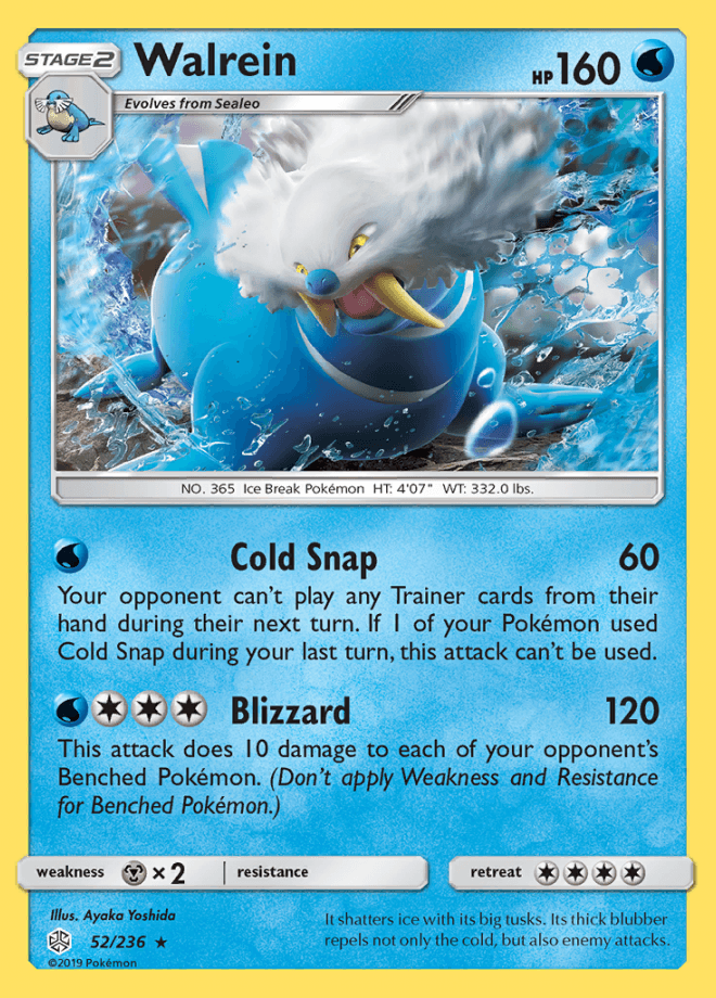 052/236 Walrein - Cosmic Eclipse - Volution Cards and Collectables