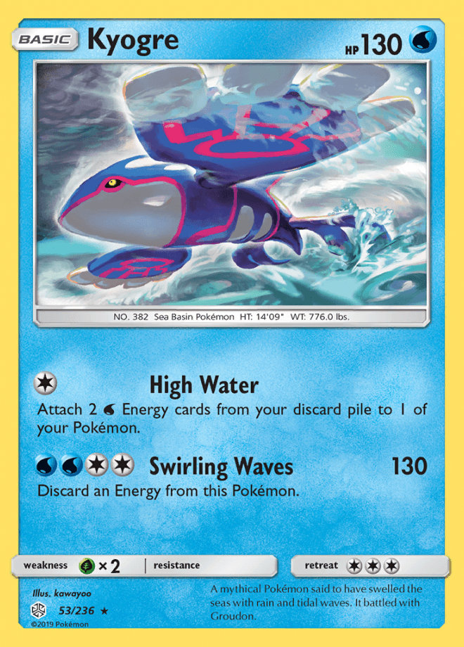 053/236 Kyogre - Cosmic Eclipse - Volution Cards and Collectables