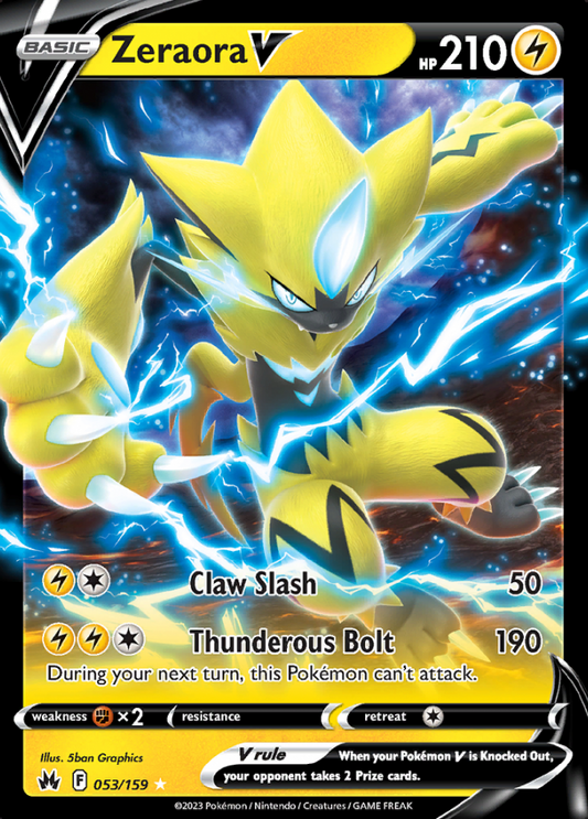 053/159 Zeraora V - Crown Zenith