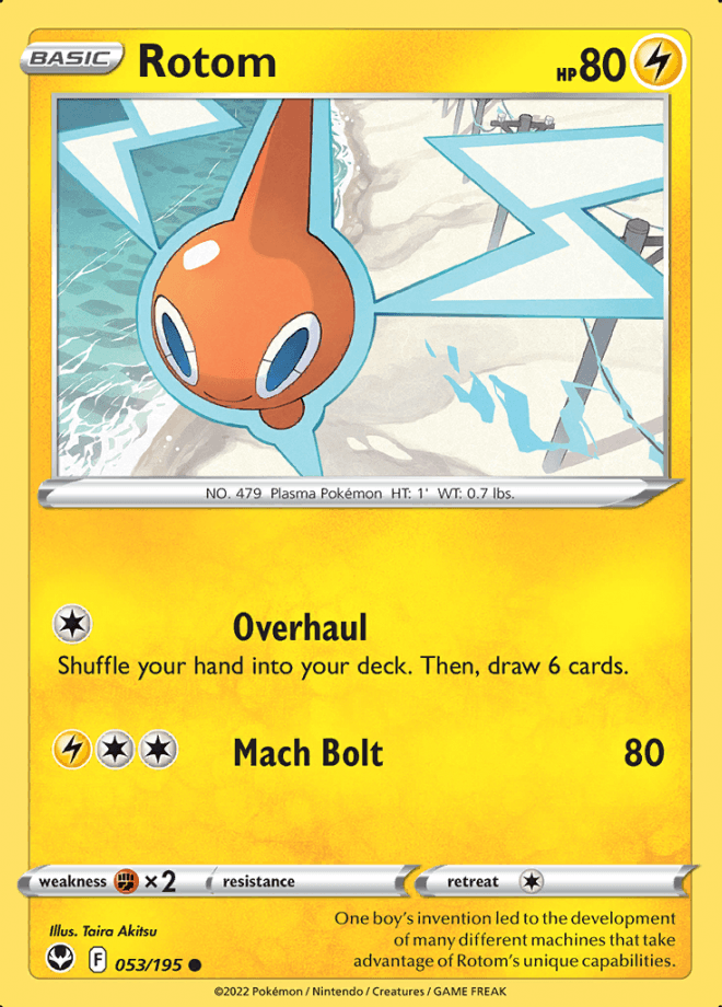 053/195 Rotom - Silver Tempest - Volution Cards and Collectables