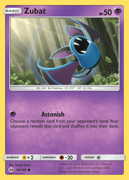 054/149 Zubat - Sun & Moon Base Set - Volution Cards and Collectables