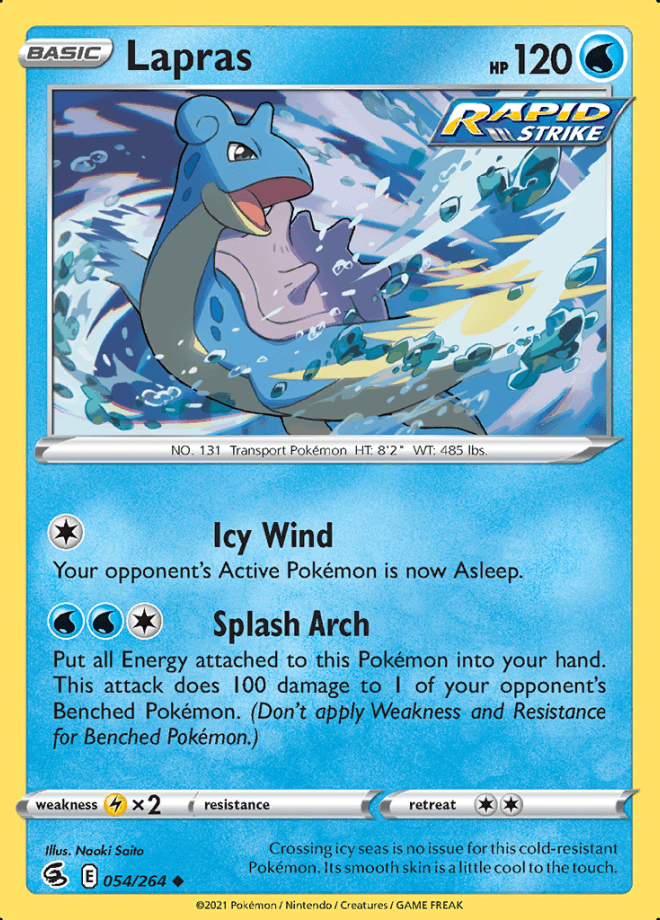 054/264 Lapras - Fusion Strike - Volution Cards and Collectables