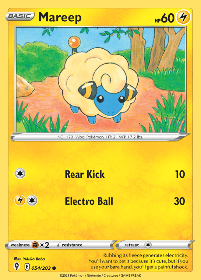 054/203 Mareep - Evolving Skies - Volution Cards and Collectables