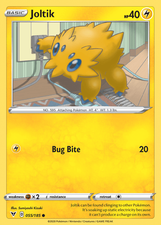 055/185 Joltik - Vivid Voltage - Volution Cards and Collectables