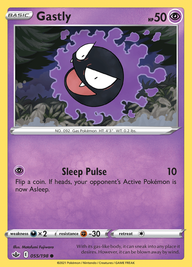 055/198 Gastly - Chilling Reign - Volution Cards and Collectables