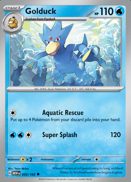 055/165 - Golduck - Pokemon 151