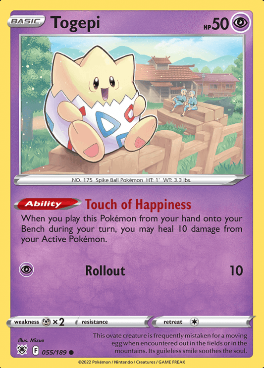 055/189 Togepi - Astral Radiance - Volution Cards and Collectables