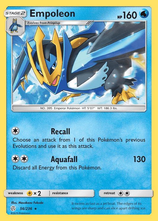 056/236 Empoleon - Cosmic Eclipse - Volution Cards and Collectables