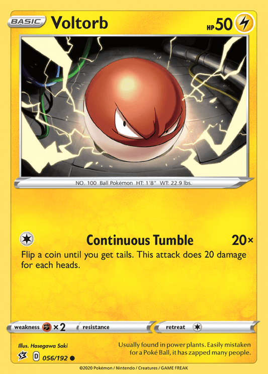 056/192 Voltorb - Rebel Clash - Volution Cards and Collectables