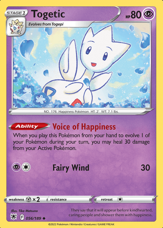 056/189 Togetic - Astral Radiance - Volution Cards and Collectables