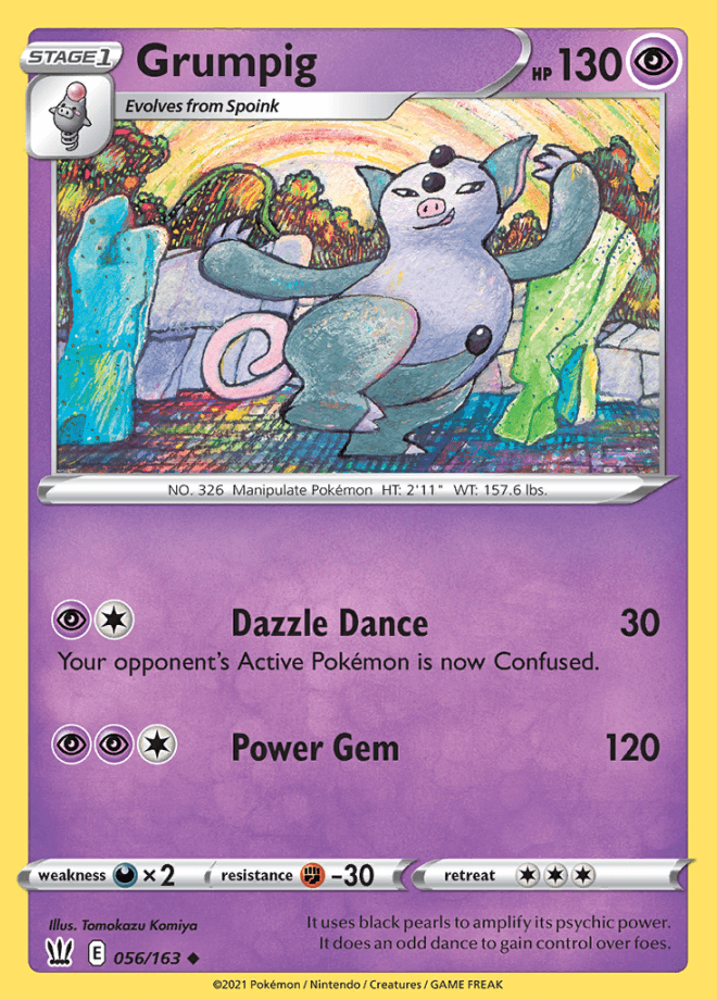 056/163 Grumpig - Battle Styles - Volution Cards and Collectables