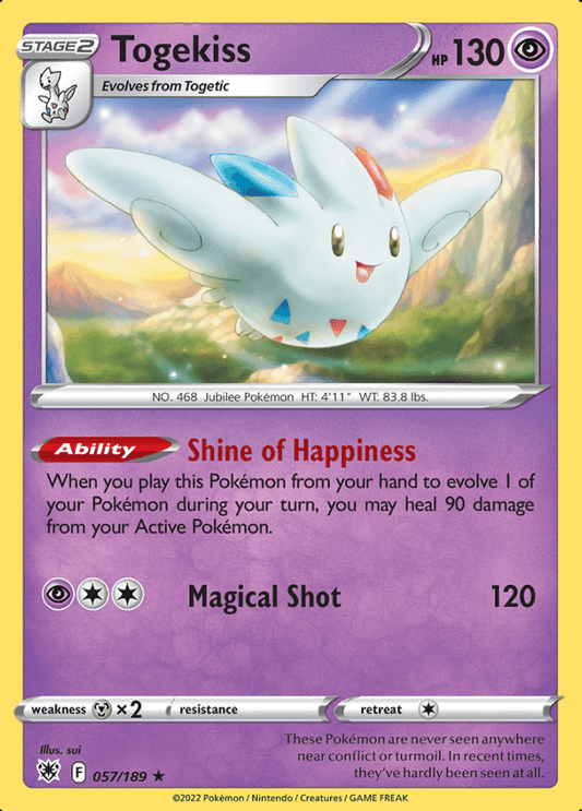 057/189 Togekiss - Astral Radiance - Volution Cards and Collectables