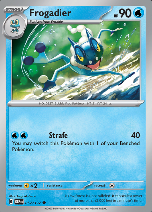 057/197 - Frogadier - Obsidian Flames