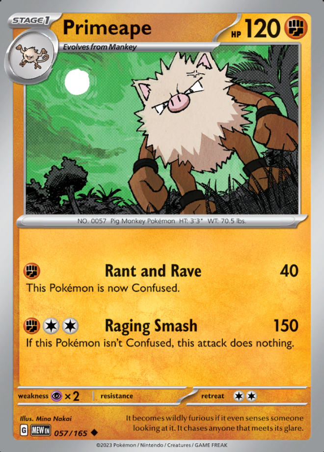 057/165 - Primeape - Pokemon 151