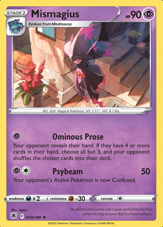 059/189 Mismagius - Astral Radiance - Volution Cards and Collectables