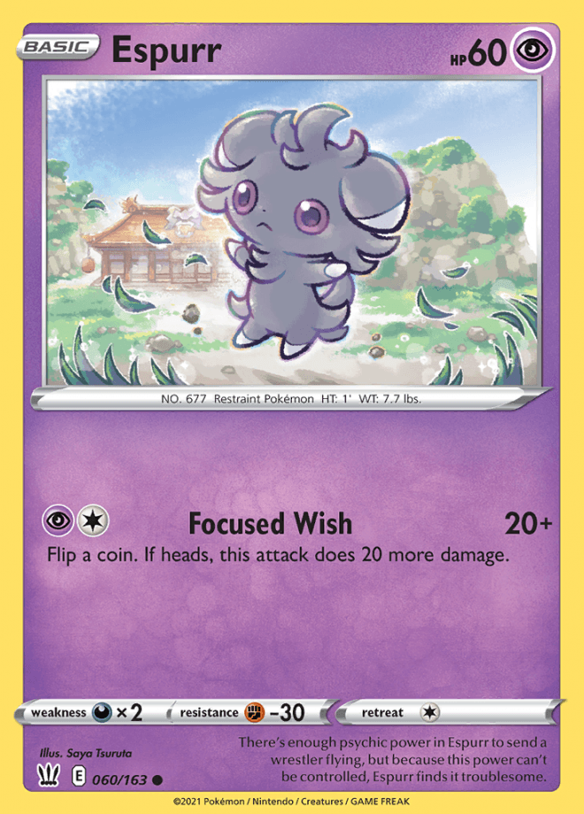 060/163 Espurr - Battle Styles - Volution Cards and Collectables