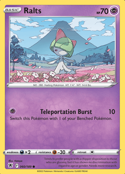 060/189 Ralts - Astral Radiance - Volution Cards and Collectables