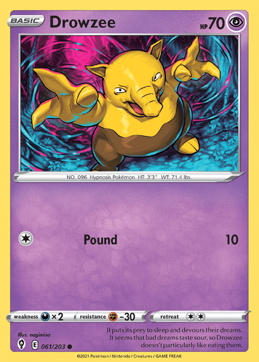 061/203 Drowzee - Evolving Skies - Volution Cards and Collectables