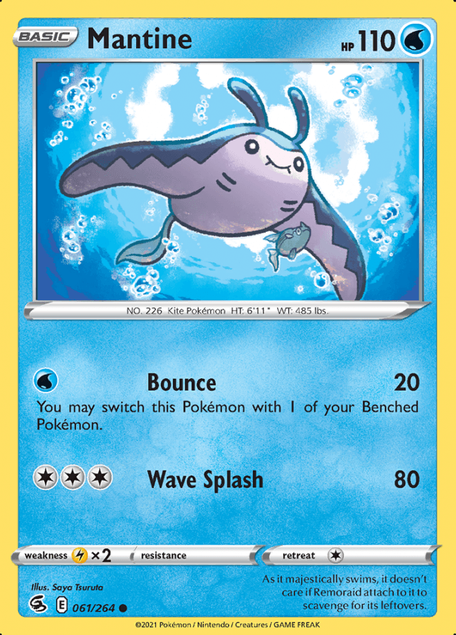 061/264 Mantine - Fusion Strike - Volution Cards and Collectables