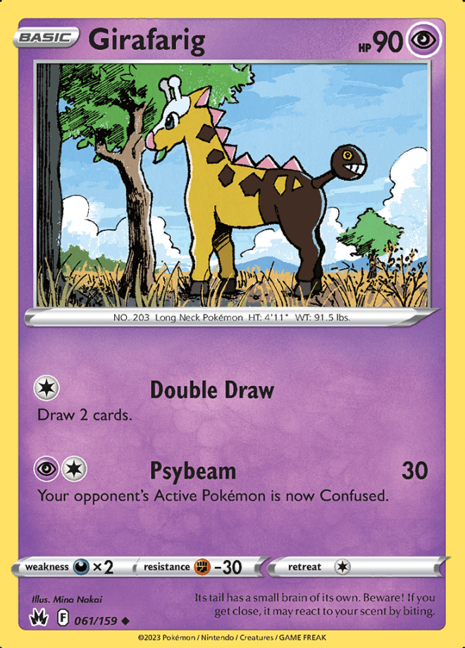 061/159 Girafarig - Crown Zenith - Volution Cards and Collectables