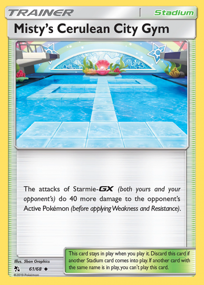 061/68 Misty's Cerulean City Gym - Hidden Fates