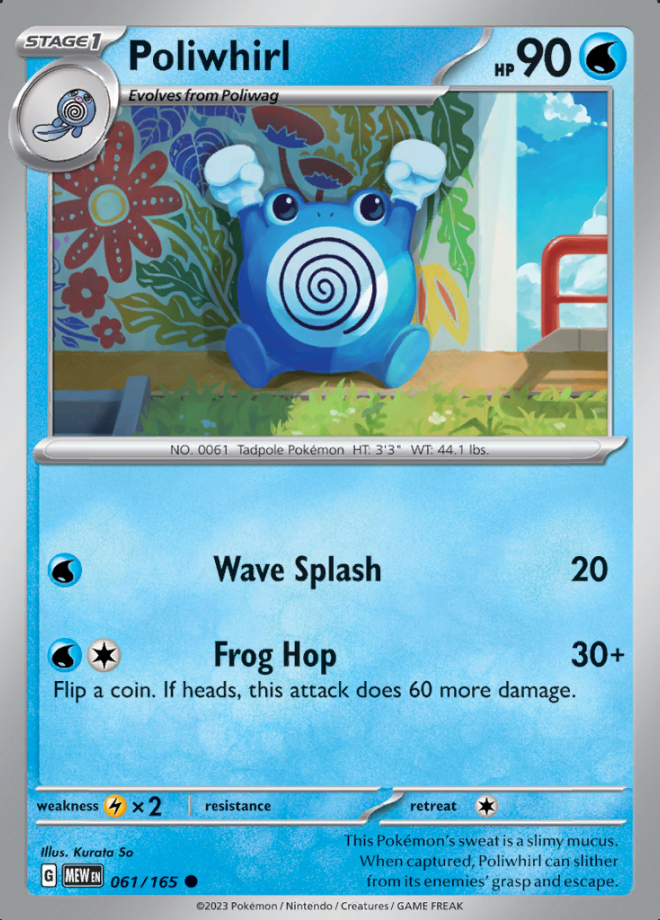 061/165 - Poliwhirl - Pokemon 151