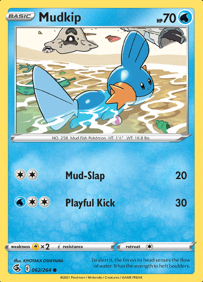 062/264 Mudkip - Fusion Strike - Volution Cards and Collectables