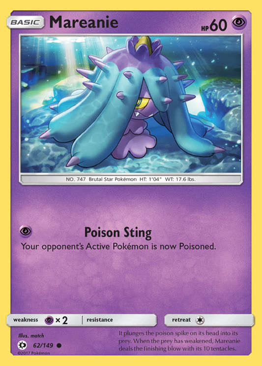 062/149 Mareanie - Sun & Moon Base Set